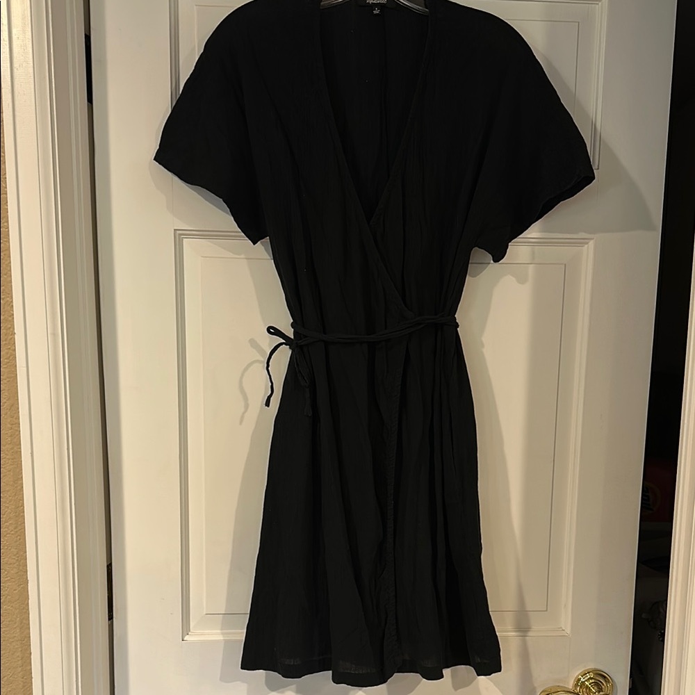 Madewell Black Wrap Dress
